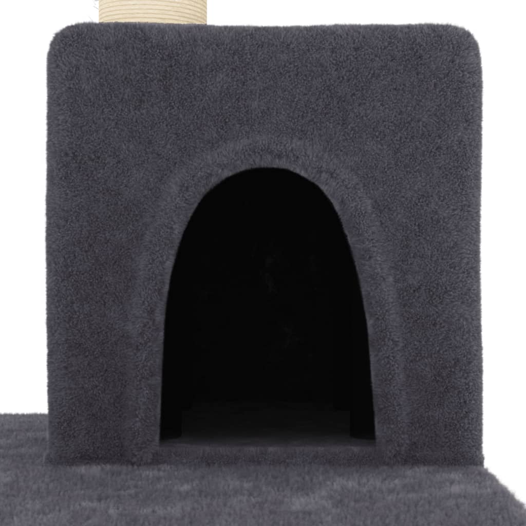 Meuble pour chat avec griffoirs en sisal 123 cm