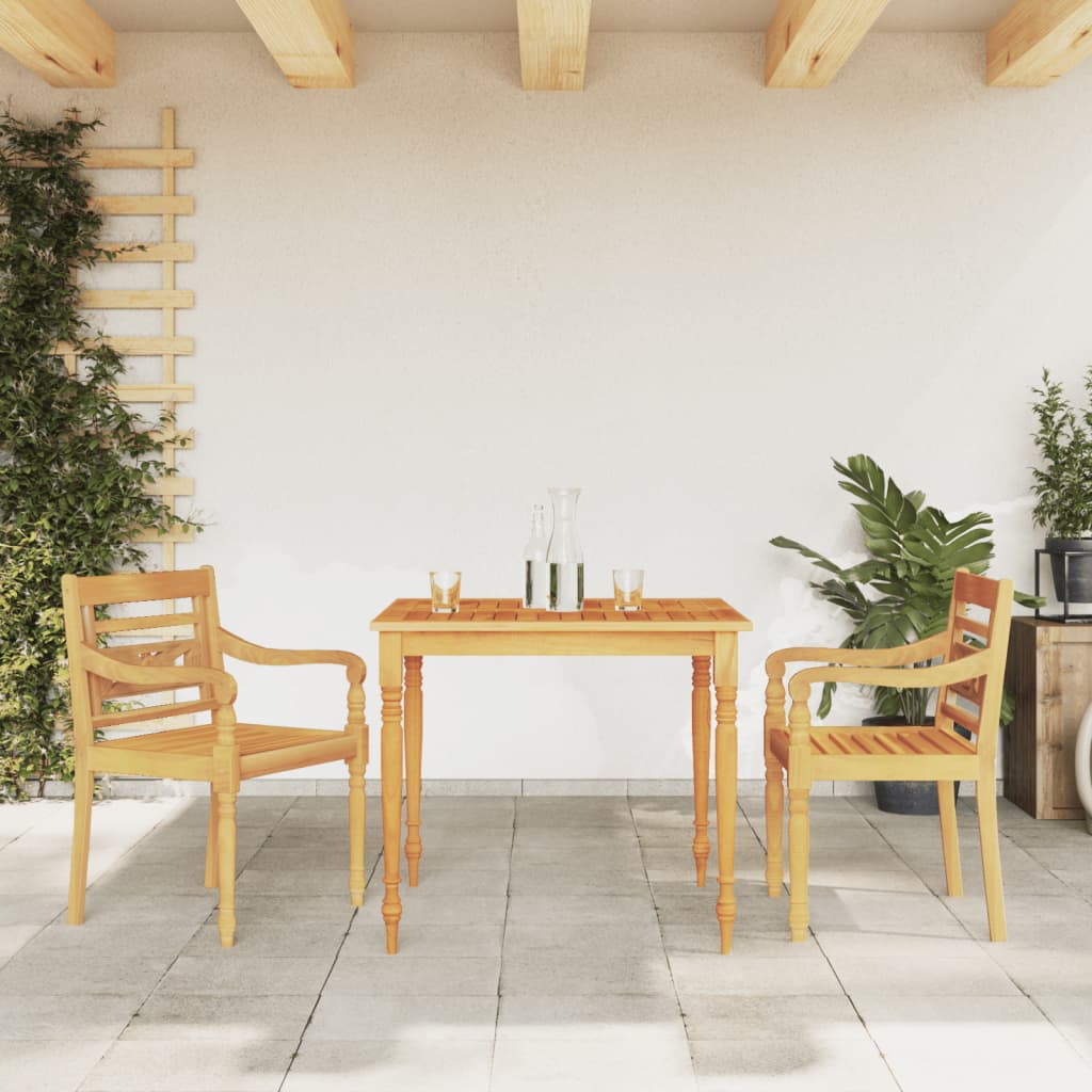 Salon de jardin 5 pièces avec coussins gris foncé en bois de teck massif