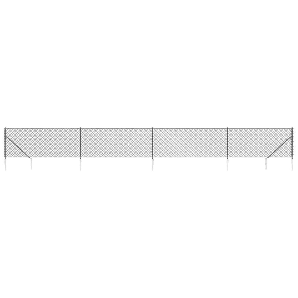 Gaashek met grondankers 0,8x25 m