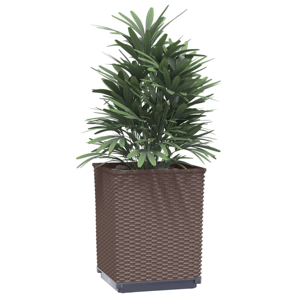 Plantenbakken 2 st 30x30x37 cm polypropeen