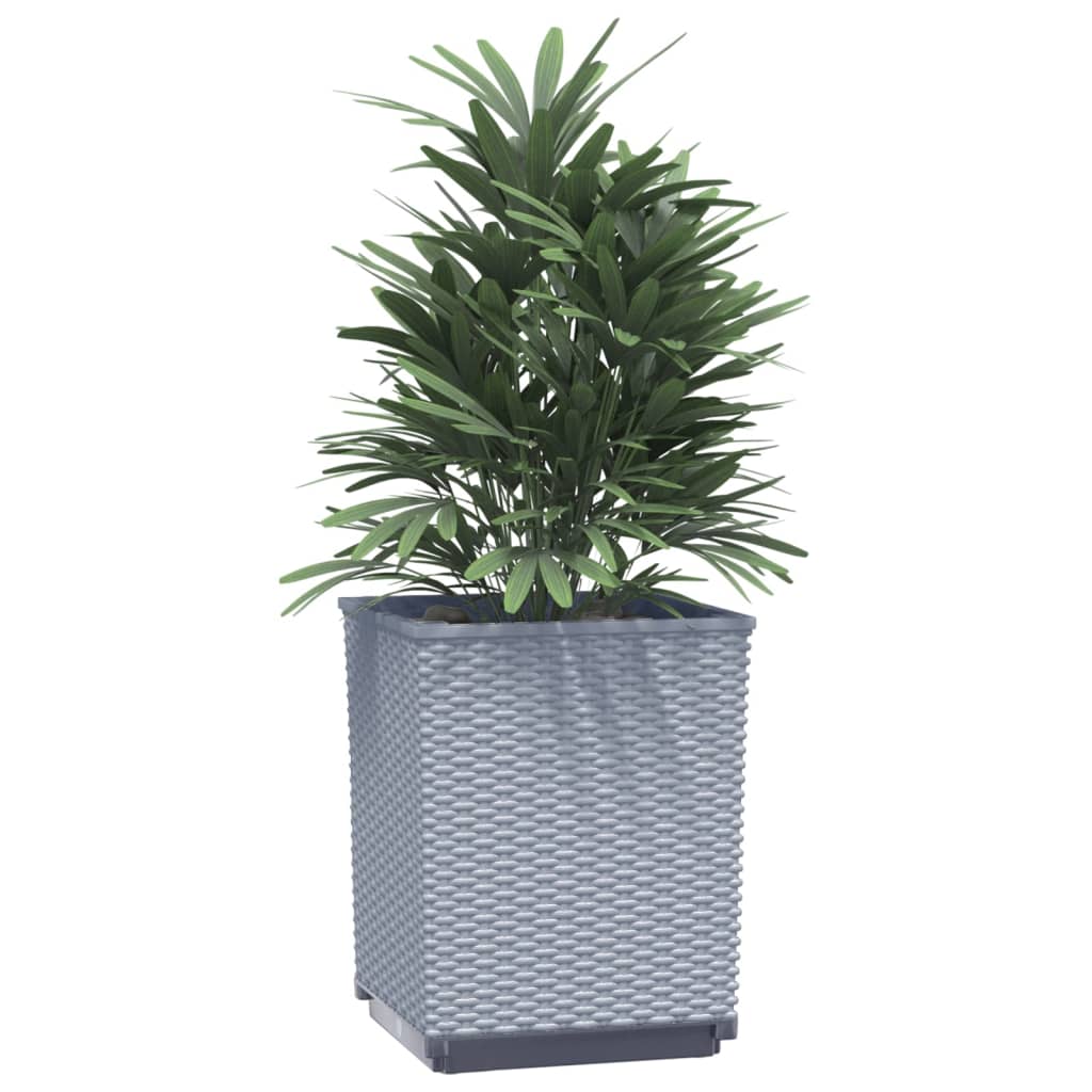 Plantenbakken 2 st 30x30x37 cm polypropeen