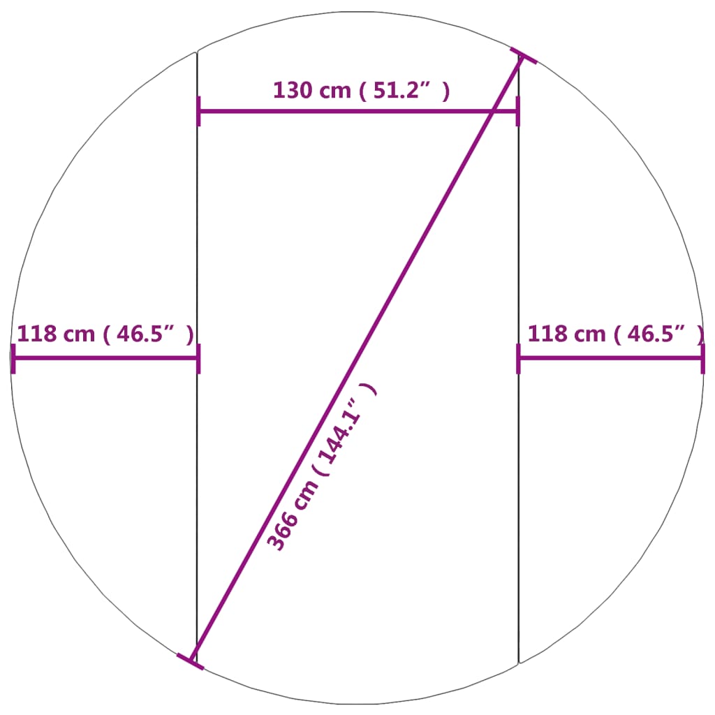 Zwembadgrondzeil Ø244 cm polyester geotextiel lichtgrijs