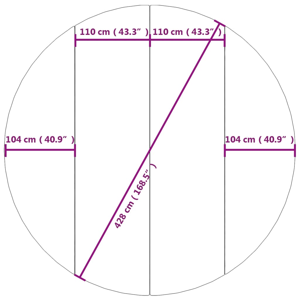 Zwembadgrondzeil Ø244 cm polyester geotextiel lichtgrijs