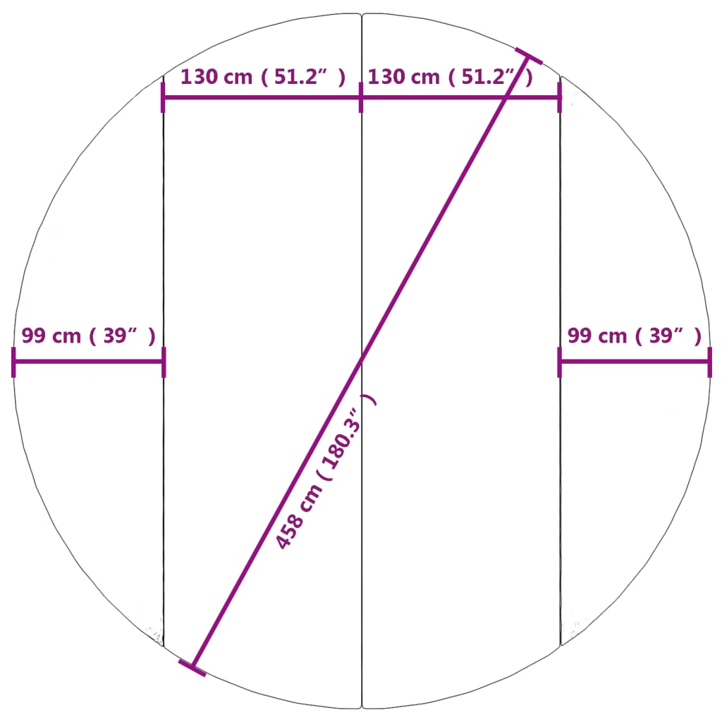 Zwembadgrondzeil Ø244 cm polyester geotextiel lichtgrijs