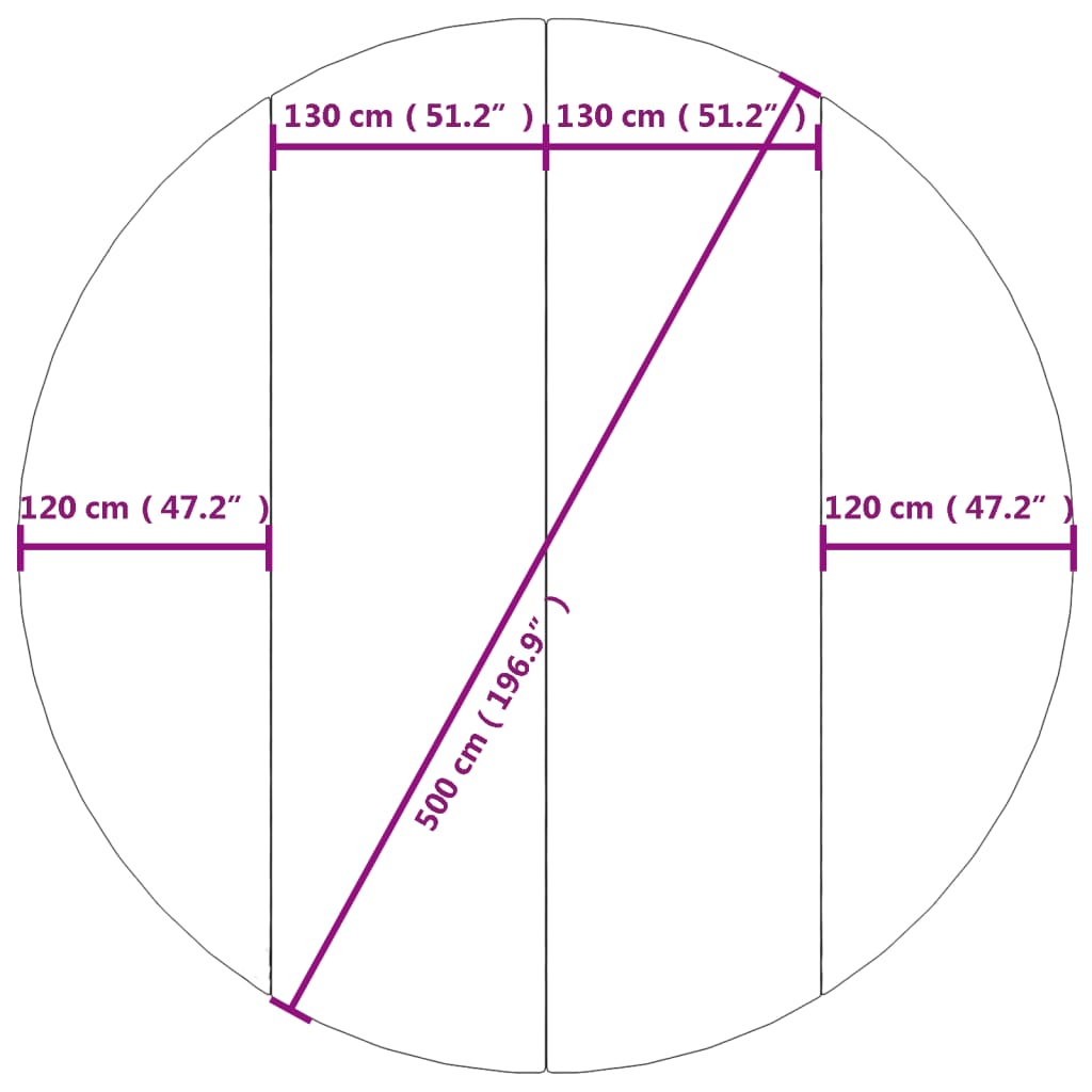 Zwembadgrondzeil Ø244 cm polyester geotextiel lichtgrijs