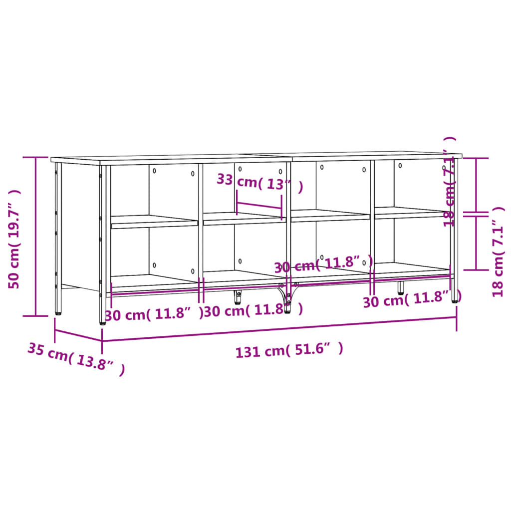 Schoenenkast 100x35x70 cm bewerkt hout