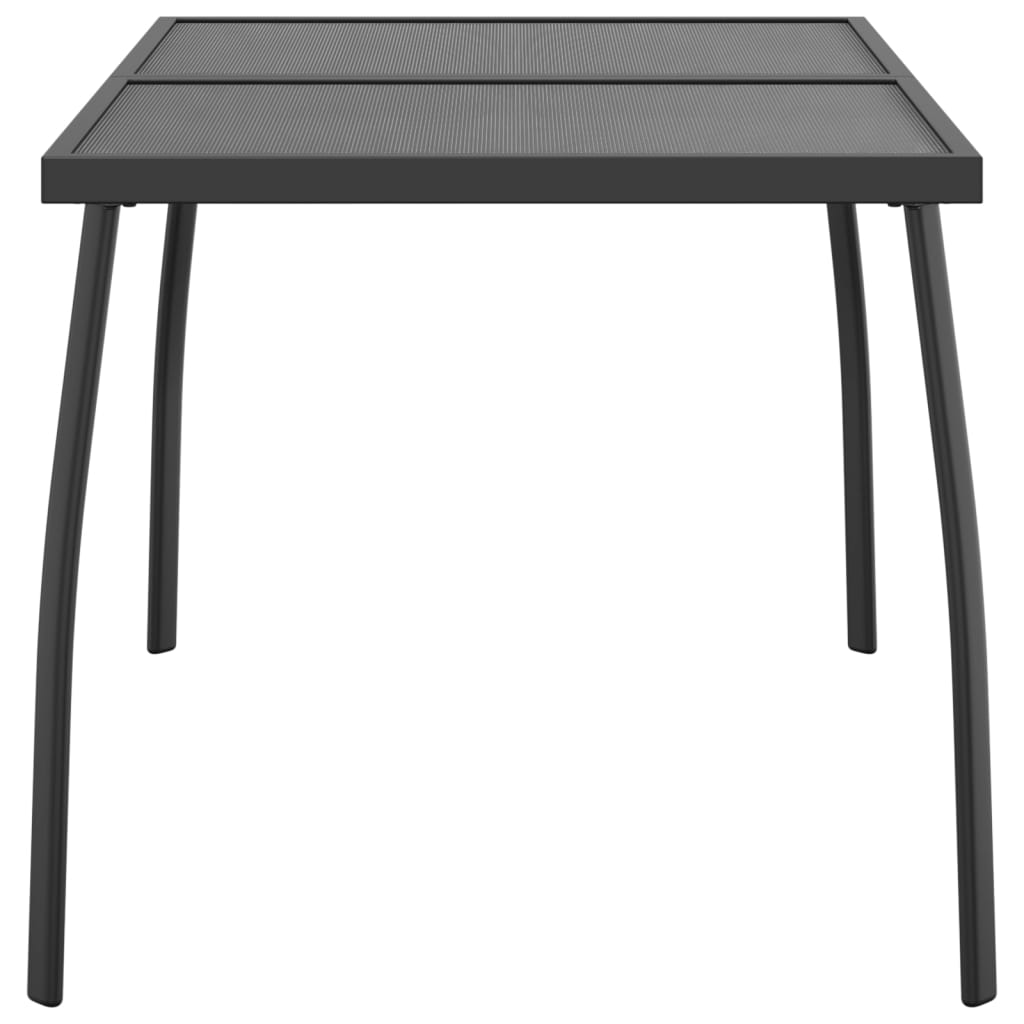 Table de jardin 110x80x72 cm maille acier, anthracite