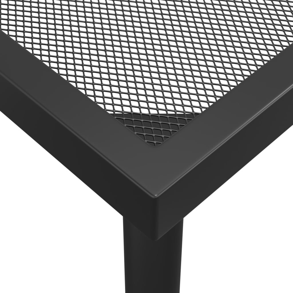 Table de jardin 110x80x72 cm maille acier, anthracite