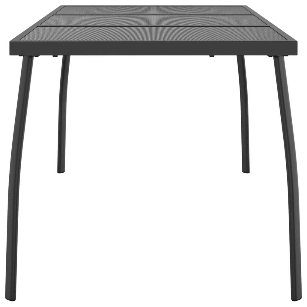 Table de jardin 110x80x72 cm maille acier, anthracite