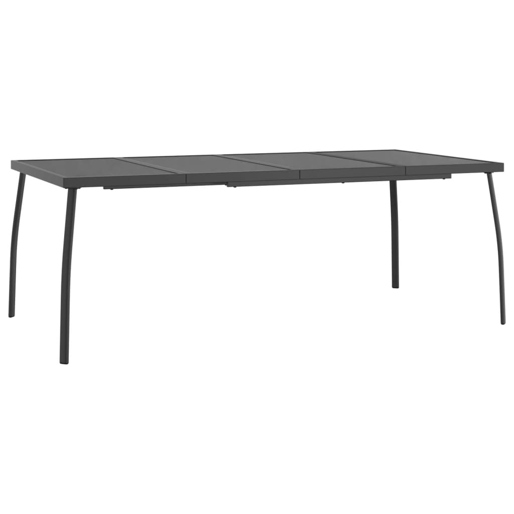 Table de jardin 110x80x72 cm maille acier, anthracite