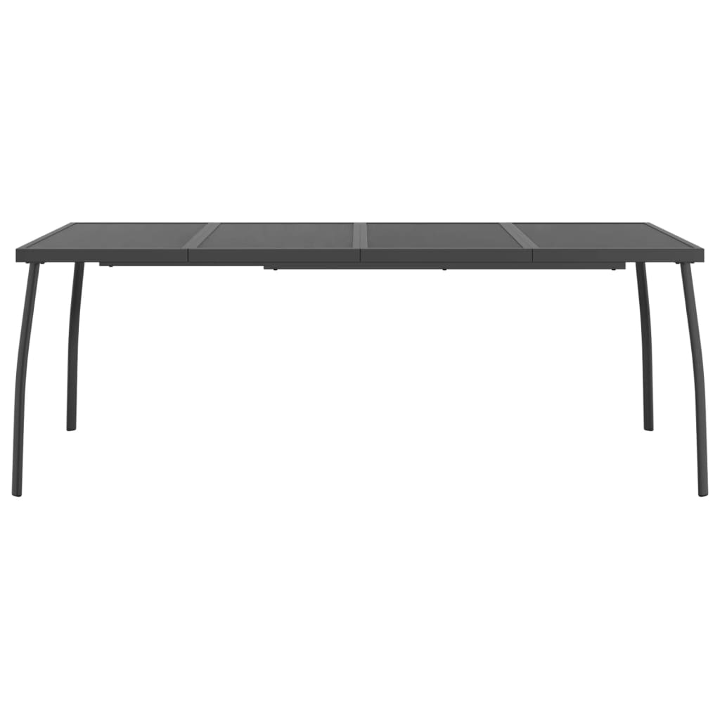 Table de jardin 110x80x72 cm maille acier, anthracite