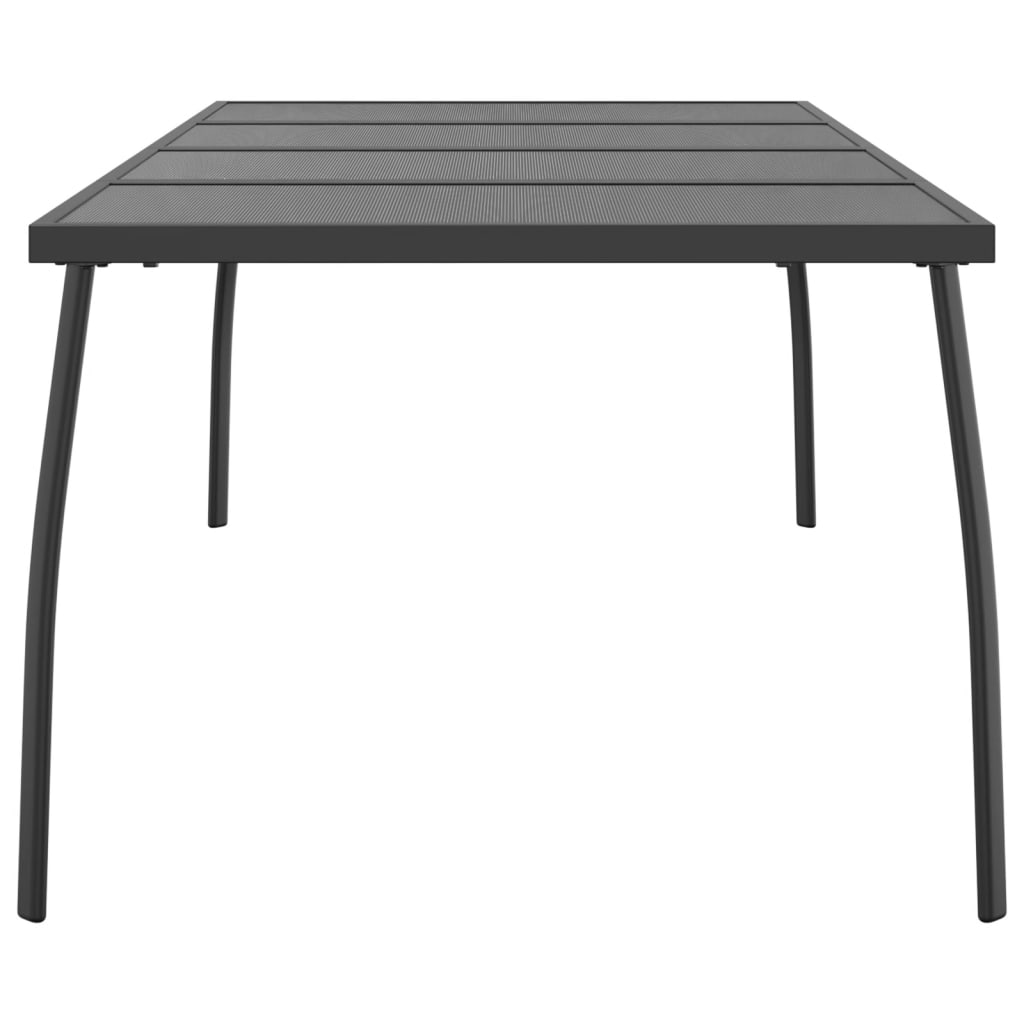 Table de jardin 110x80x72 cm maille acier, anthracite