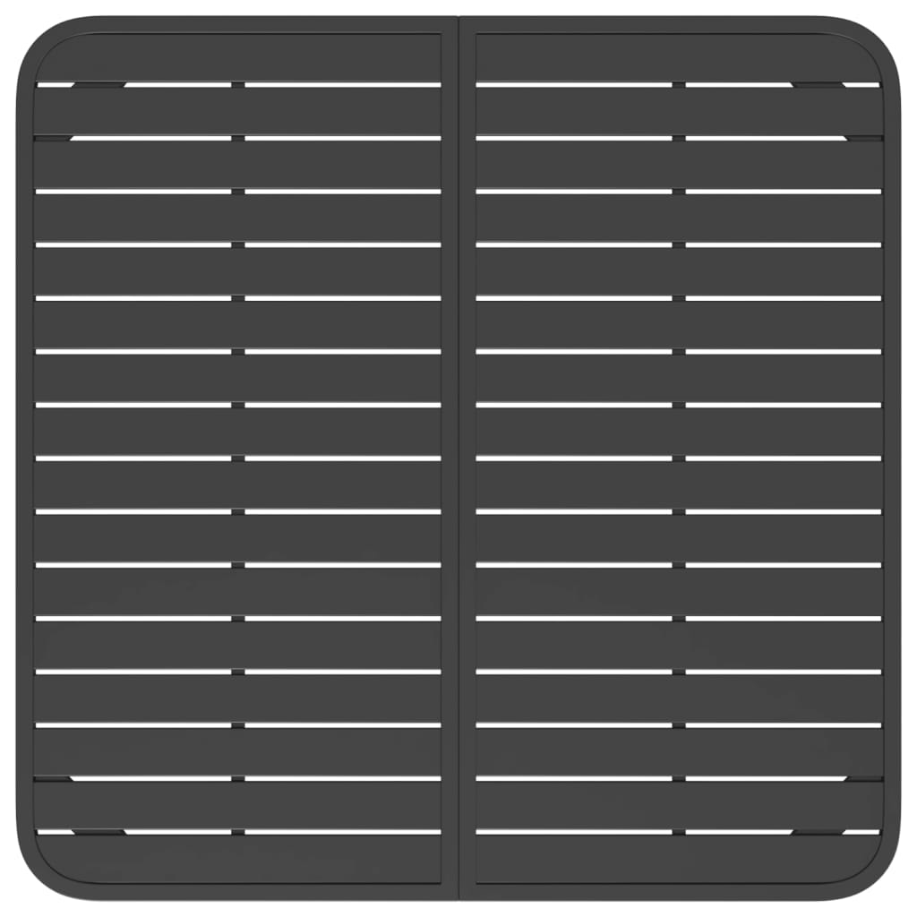 Tuintafel 50x50x71 cm staal antracietkleurig