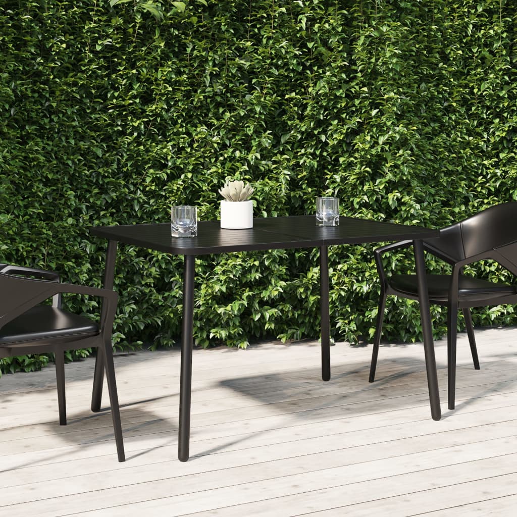 Table de jardin 50x50x71 cm acier, anthracite