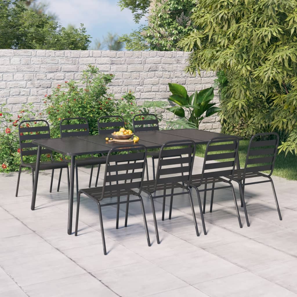 Table de jardin 50x50x71 cm acier, anthracite