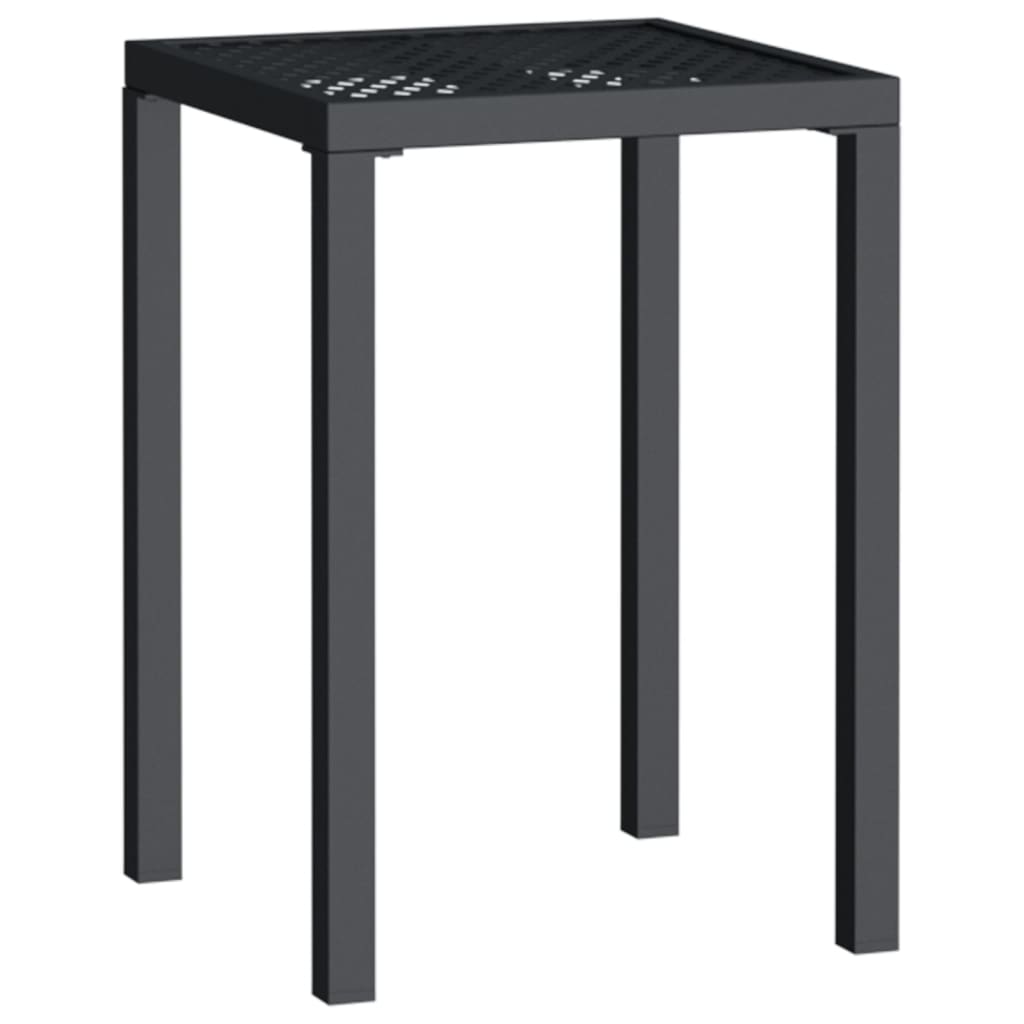 Table de jardin 200x100x72 cm acier, anthracite