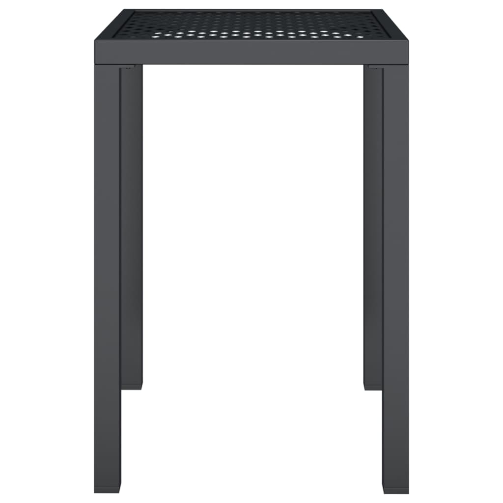 Table de jardin 200x100x72 cm acier, anthracite