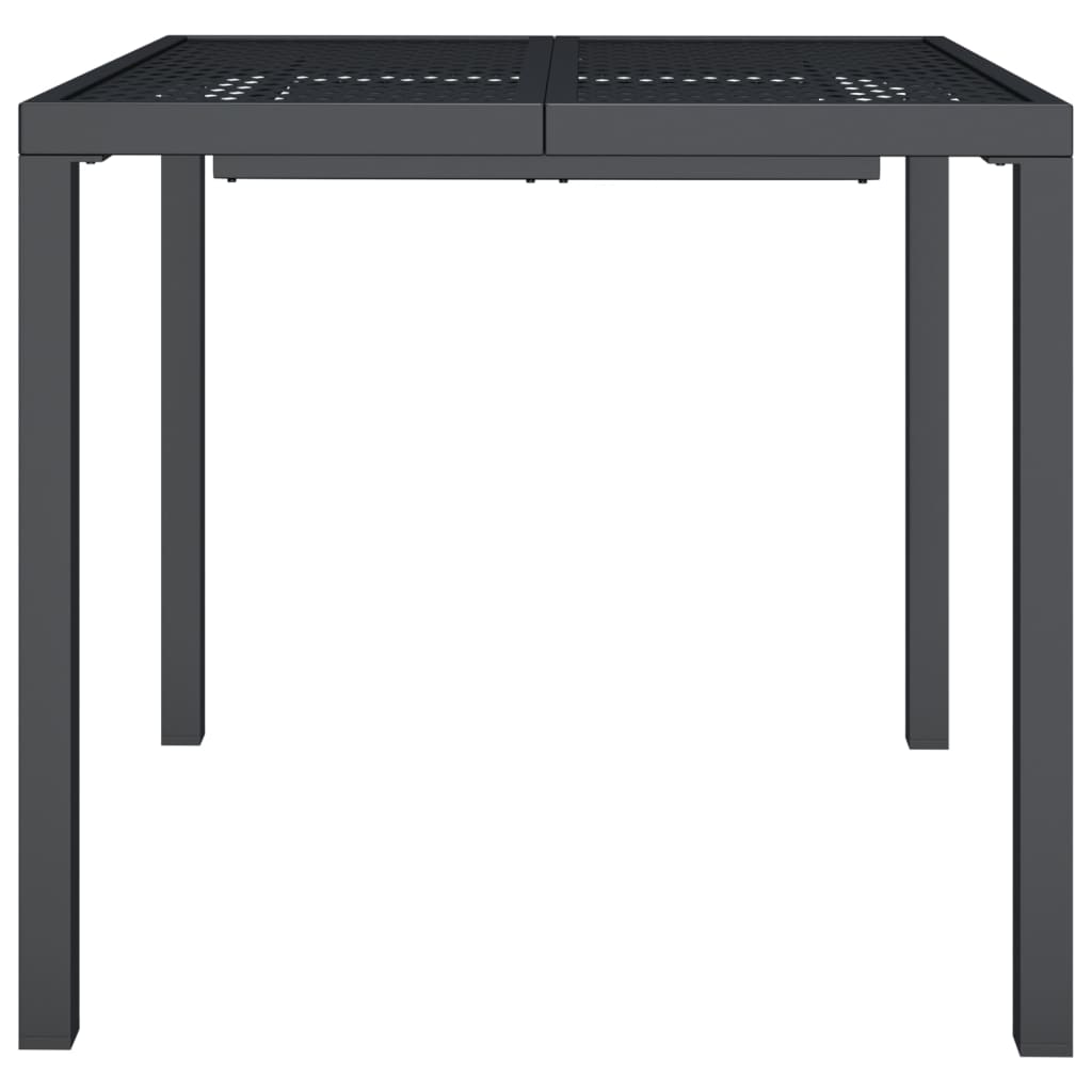 Table de jardin 200x100x72 cm acier, anthracite