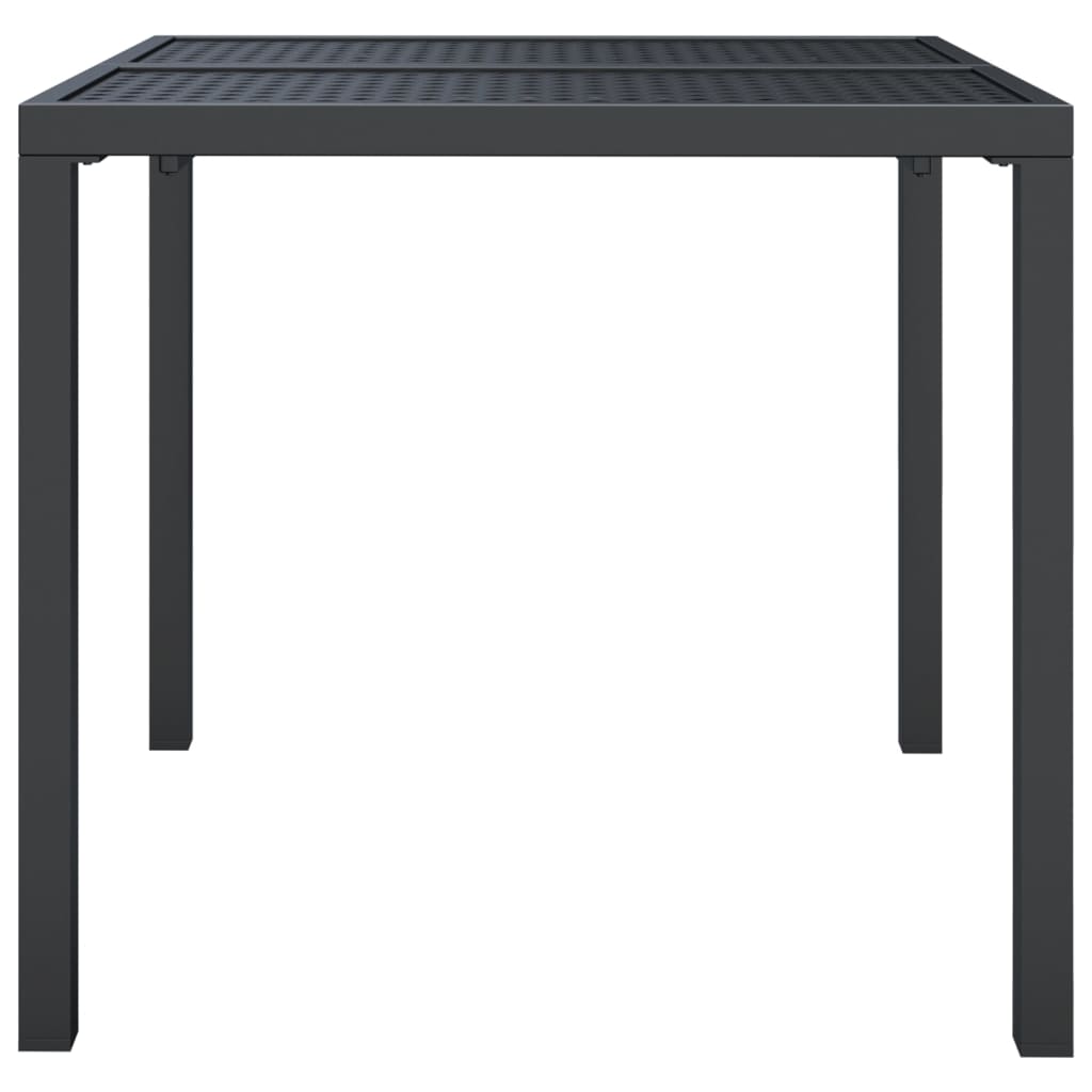 Table de jardin 200x100x72 cm acier, anthracite