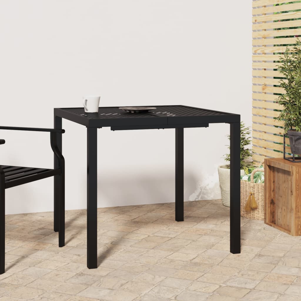 Table de jardin 200x100x72 cm acier, anthracite