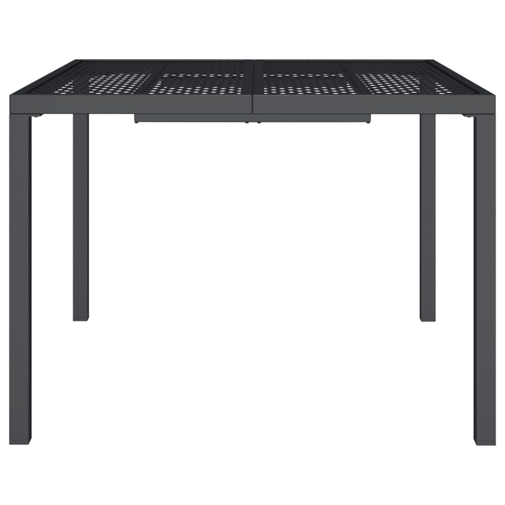 Table de jardin 200x100x72 cm acier, anthracite