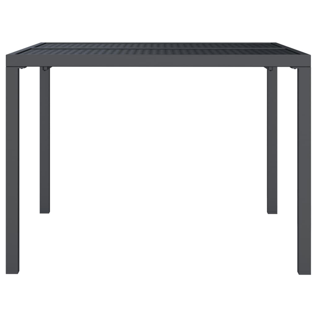 Table de jardin 200x100x72 cm acier, anthracite