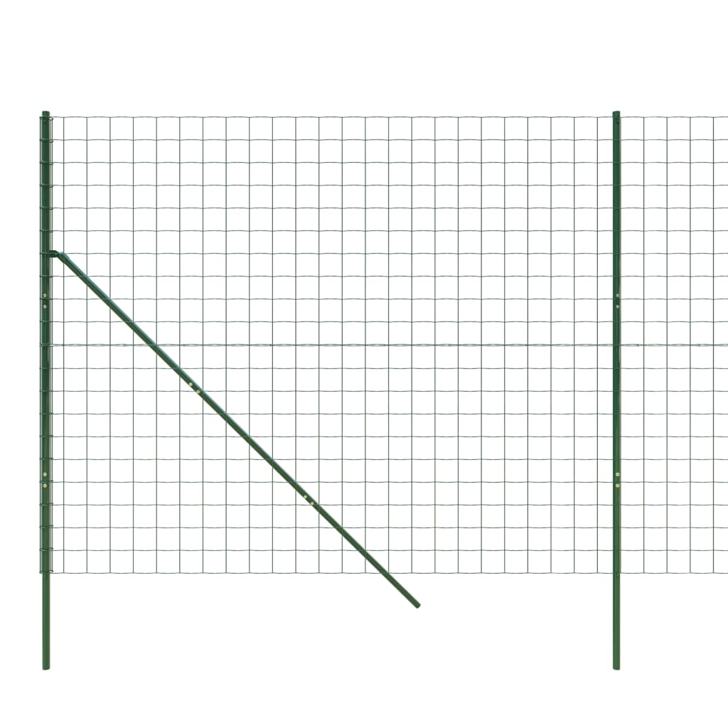 Clôture grillagée 1,6x10 m en acier galvanisé