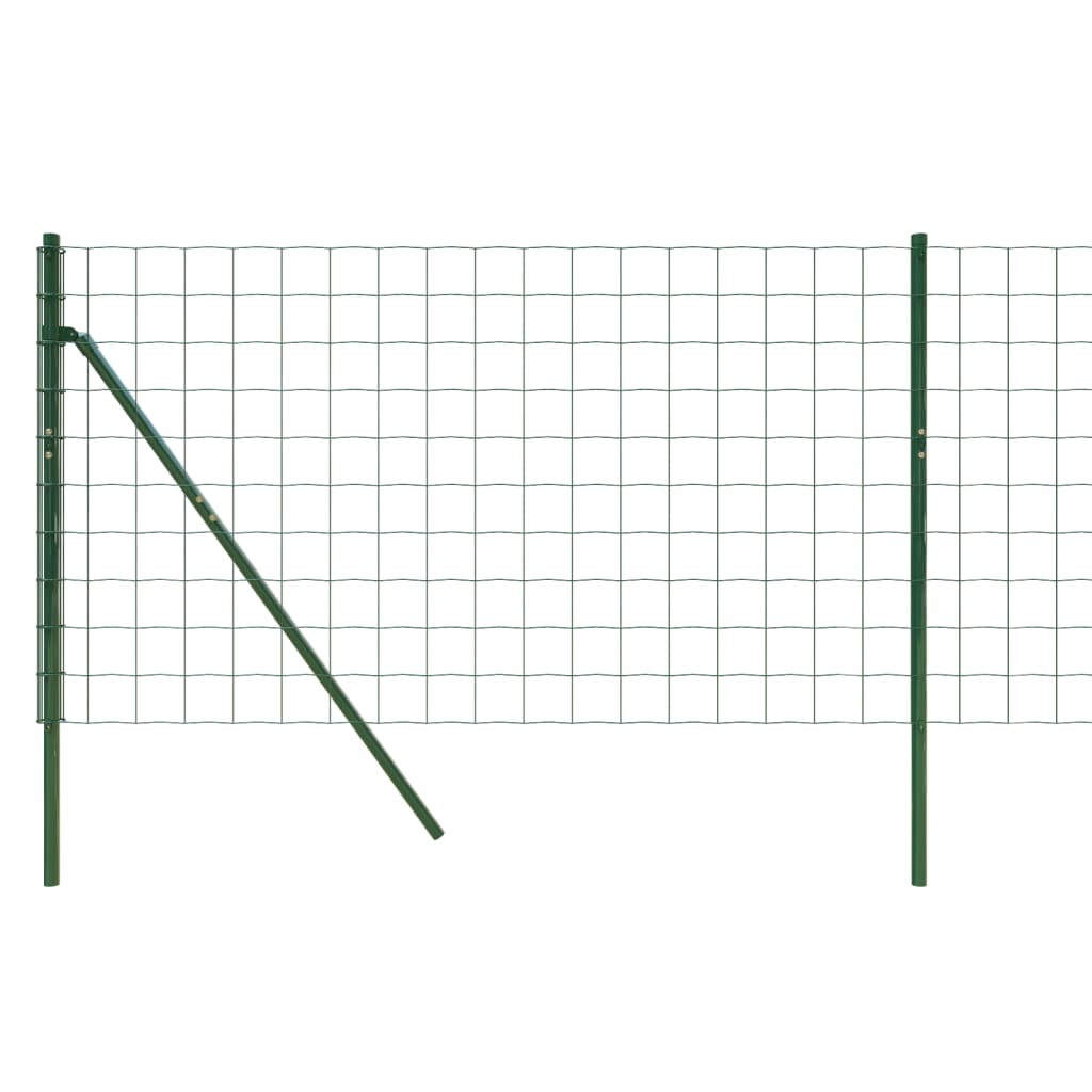 Clôture grillagée 1,6x10 m en acier galvanisé