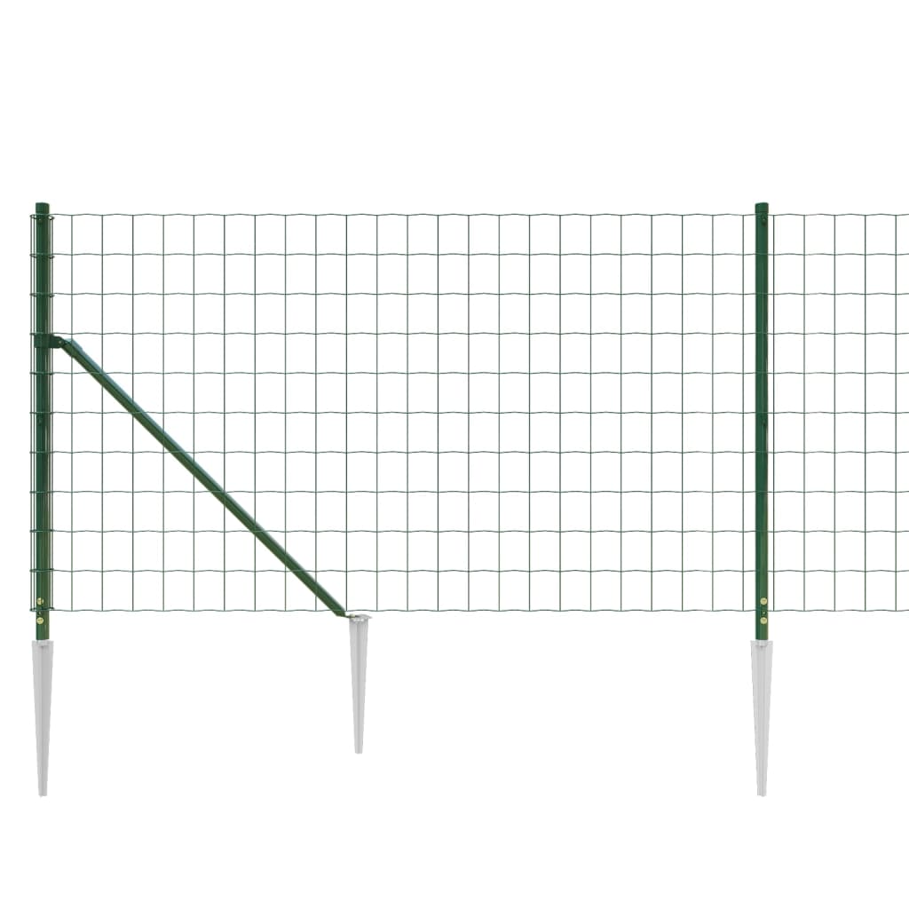 Draadgaashek met grondankers 2x25 m antracietkleurig