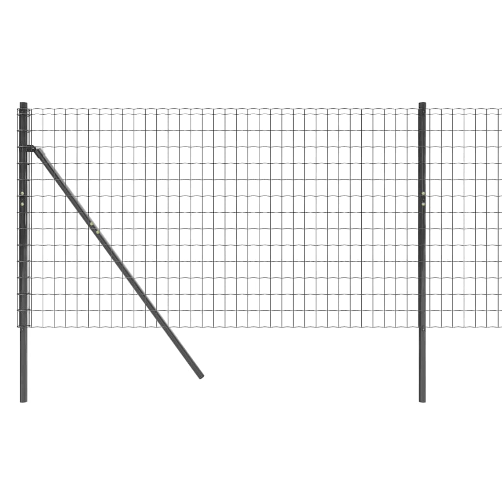 Draadgaashek 1,8x10 m gegalvaniseerd staal antracietkleurig