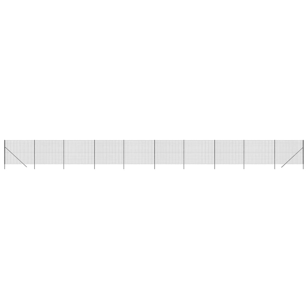 Draadgaashek 1,8x10 m gegalvaniseerd staal antracietkleurig