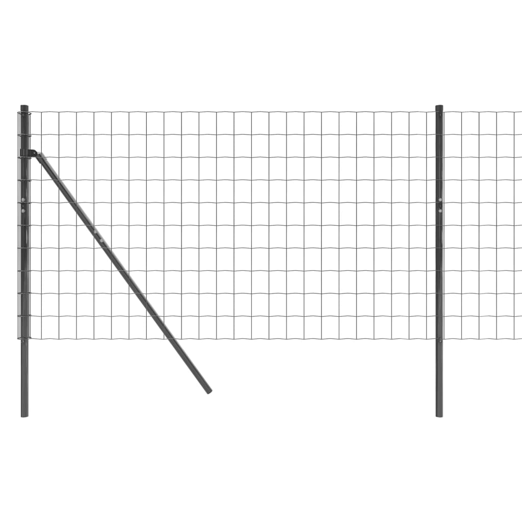 Draadgaashek 0,8x10 m gegalvaniseerd staal antracietkleurig