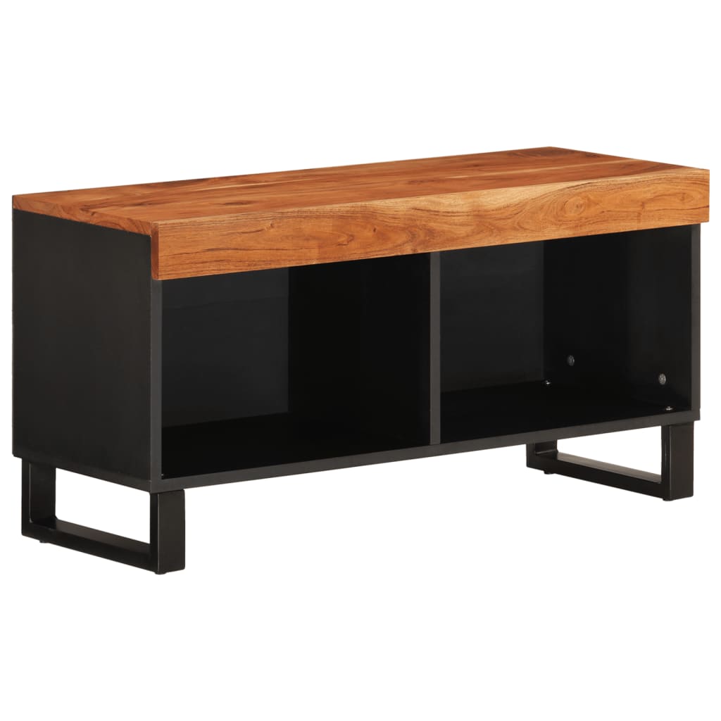 Meuble TV 85x33x43,5 cm en bois d'acacia massif