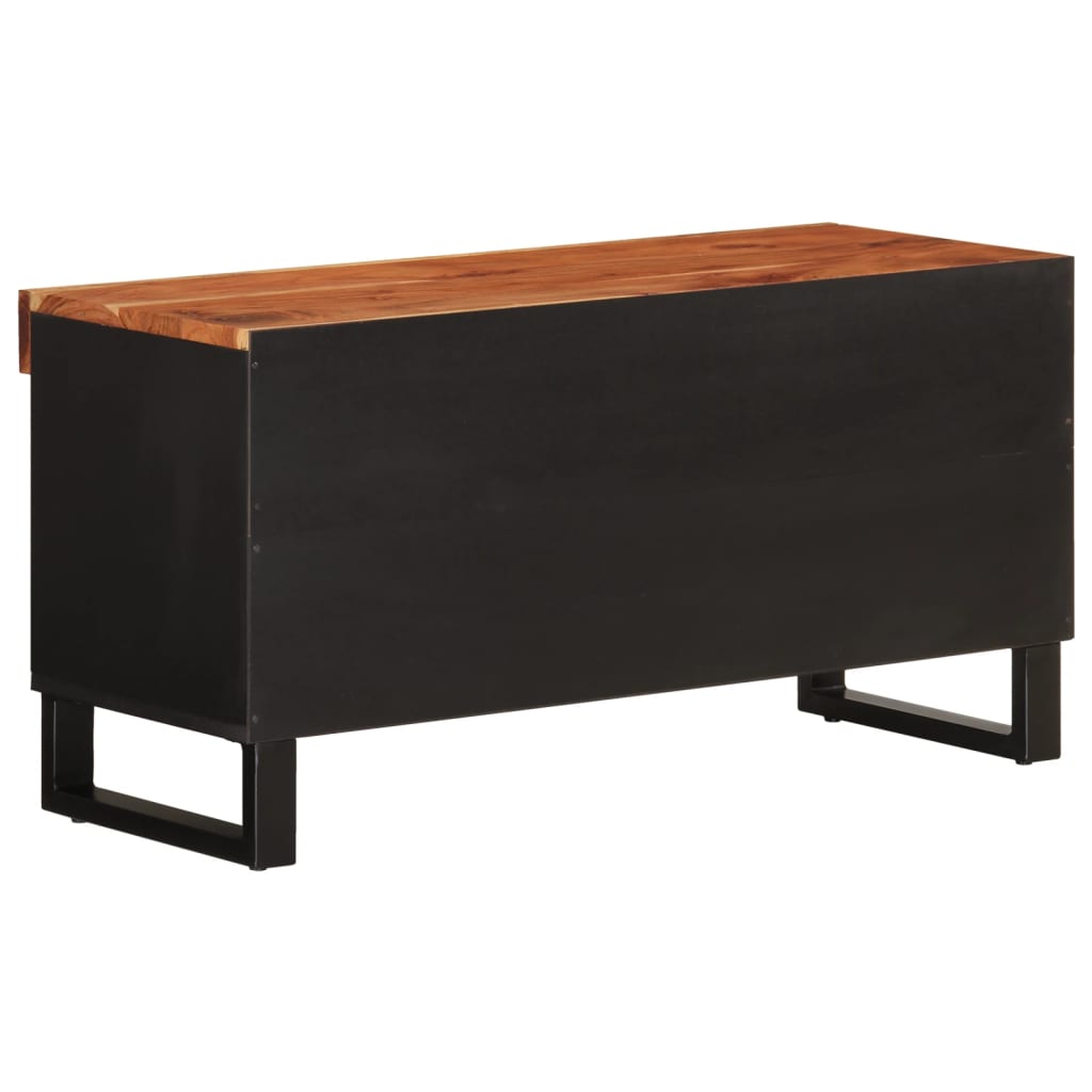 Meuble TV 85x33x43,5 cm en bois d'acacia massif