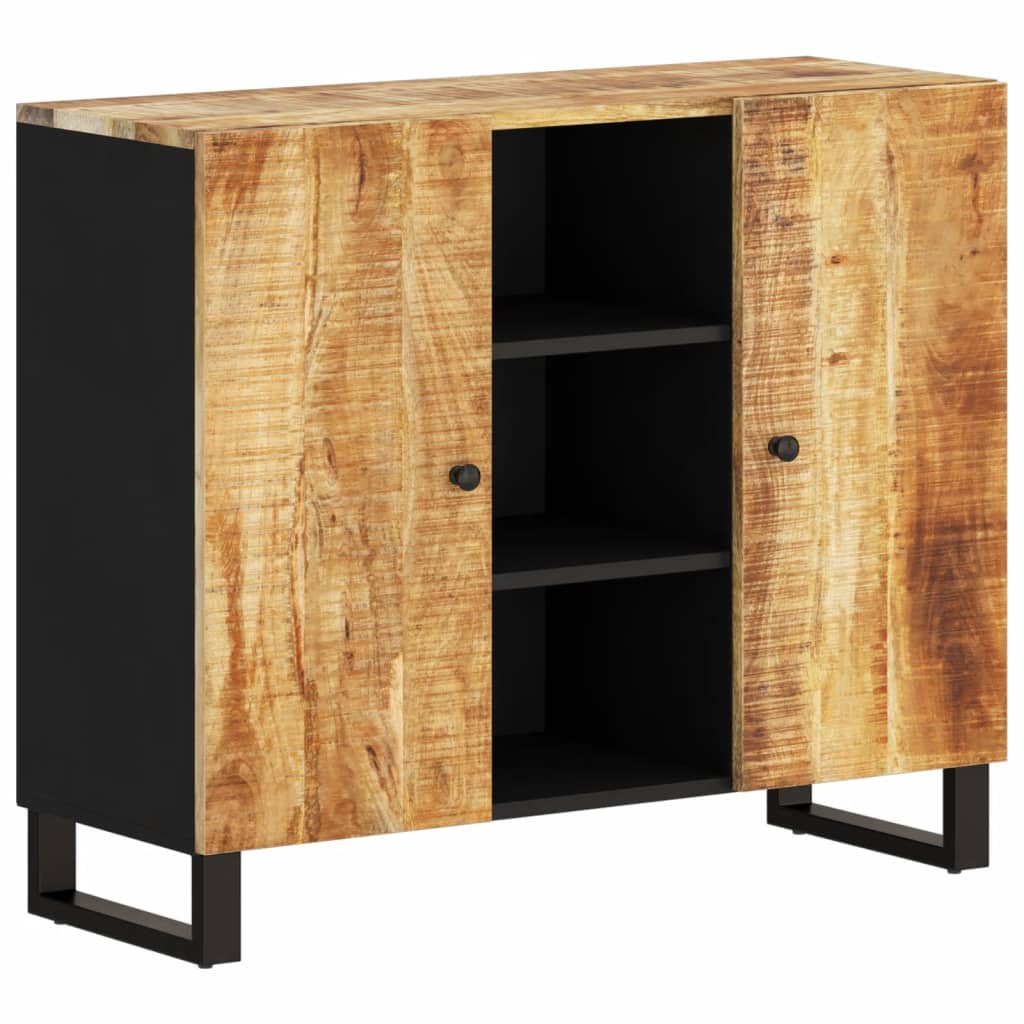 Buffet avec 2 portes 90x33x75 cm en bois d'acacia massif