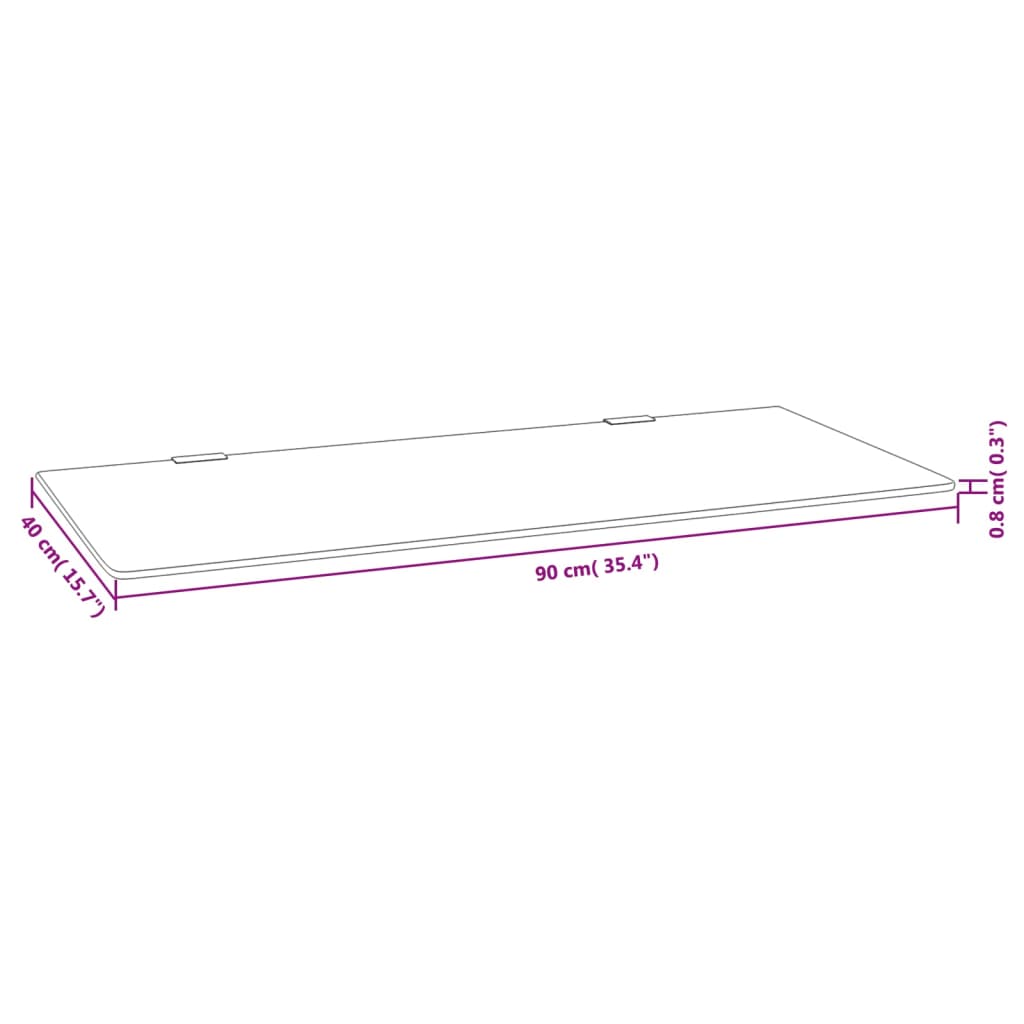 Urinoirschot 90x40 cm gehard glas