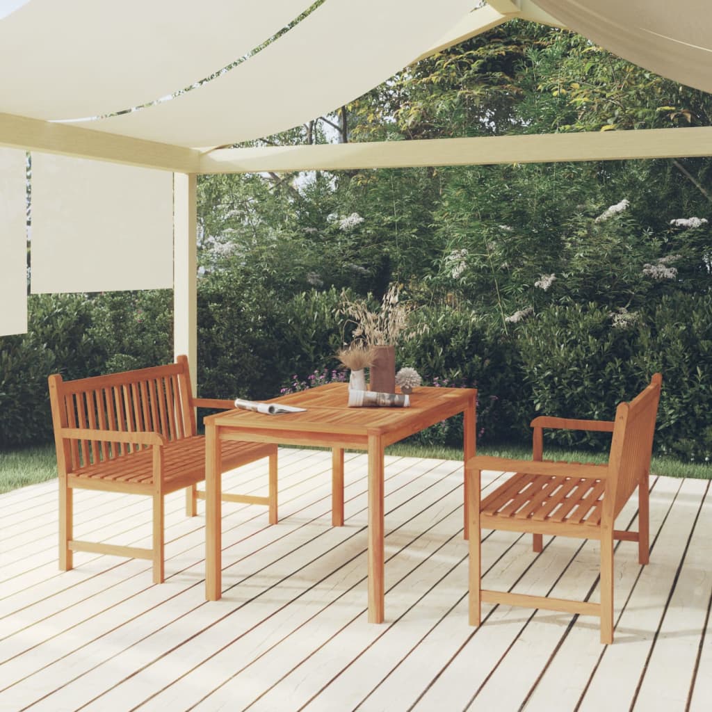 Ensemble de jardin 4 pièces en bois de teck massif