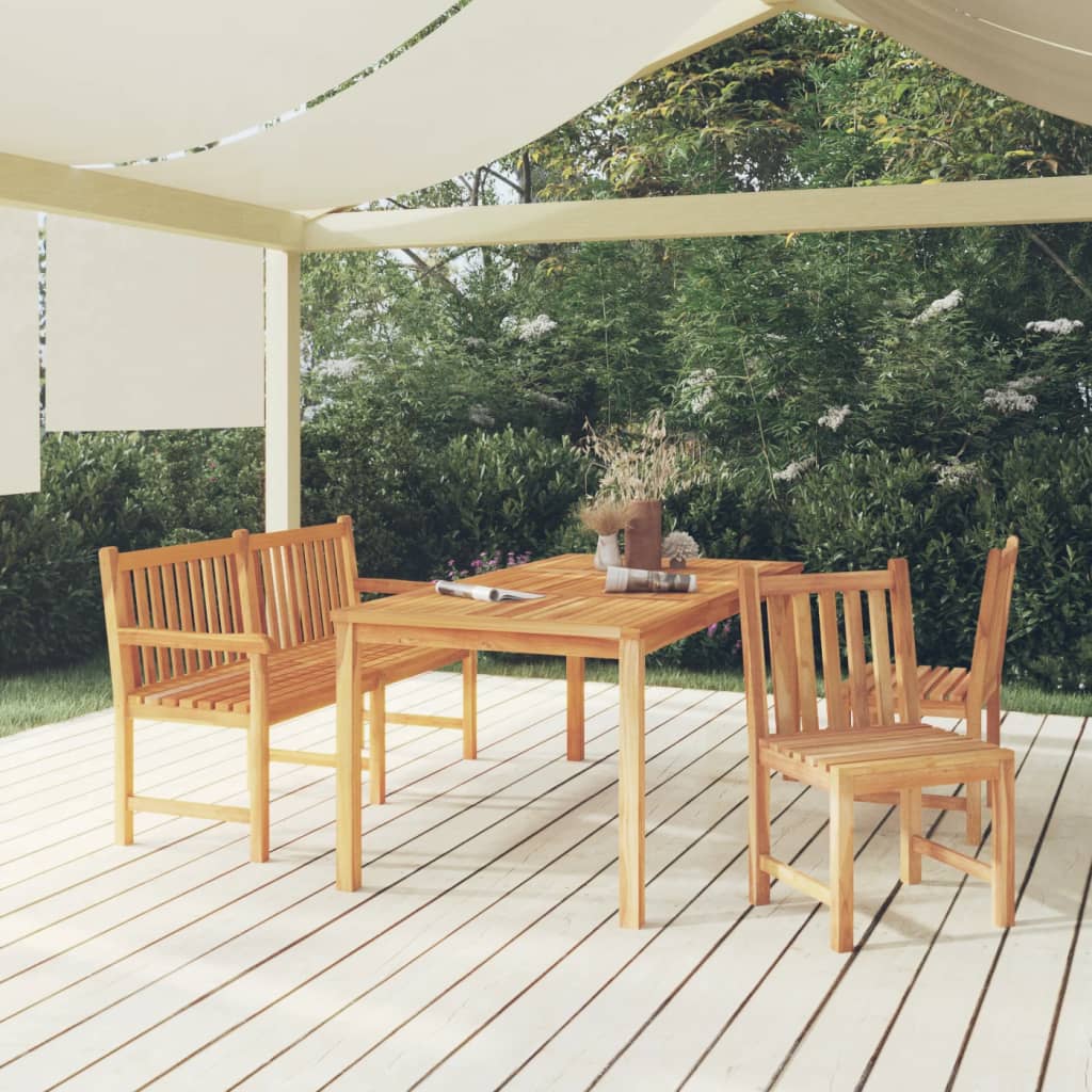 Ensemble de jardin 3 pièces en bois de teck massif