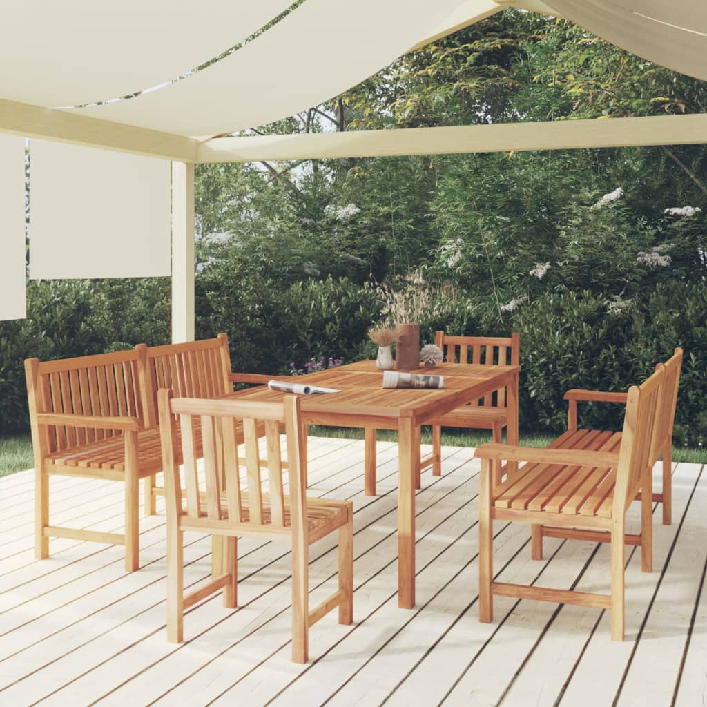 Ensemble de jardin 3 pièces en bois de teck massif