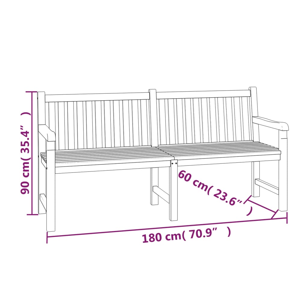 Ensemble de jardin 4 pièces en bois de teck massif