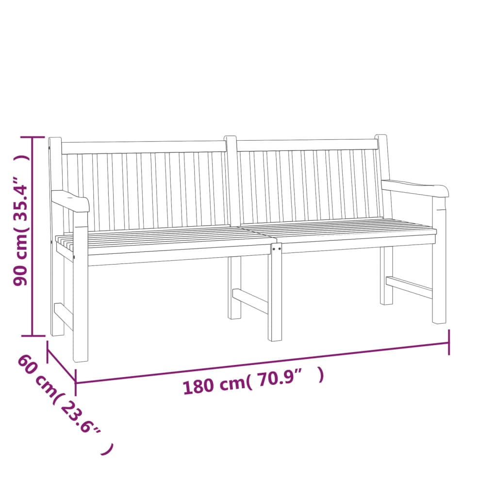 Ensemble de jardin 4 pièces en bois de teck massif