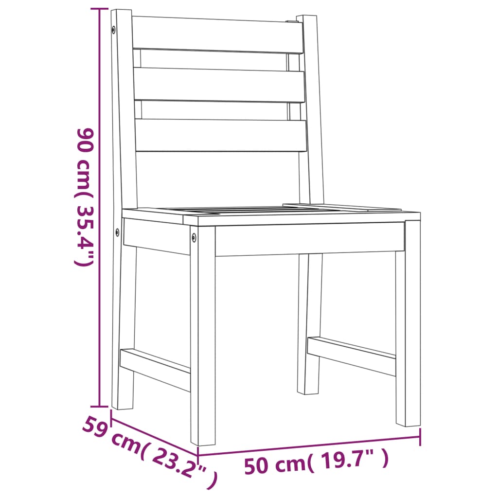 Tuinstoelen 6 st massief teakhout