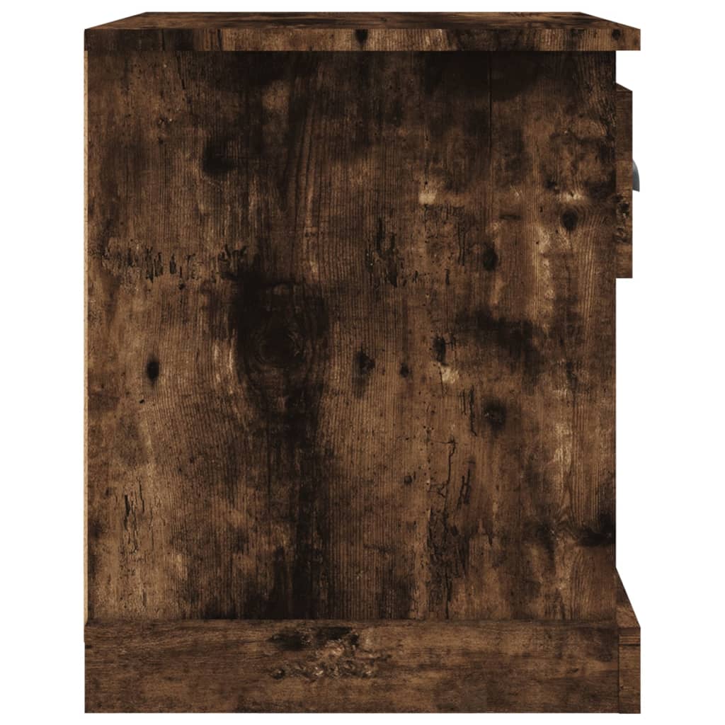 Nachtkastjes 2 st 39x39x47,5 cm bewerkt hout