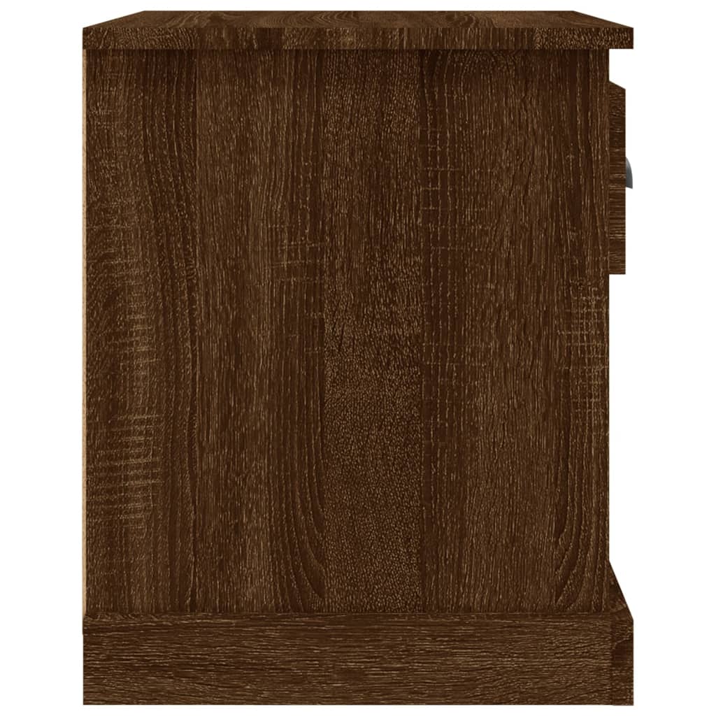 Nachtkastjes 2 st 39x39x47,5 cm bewerkt hout