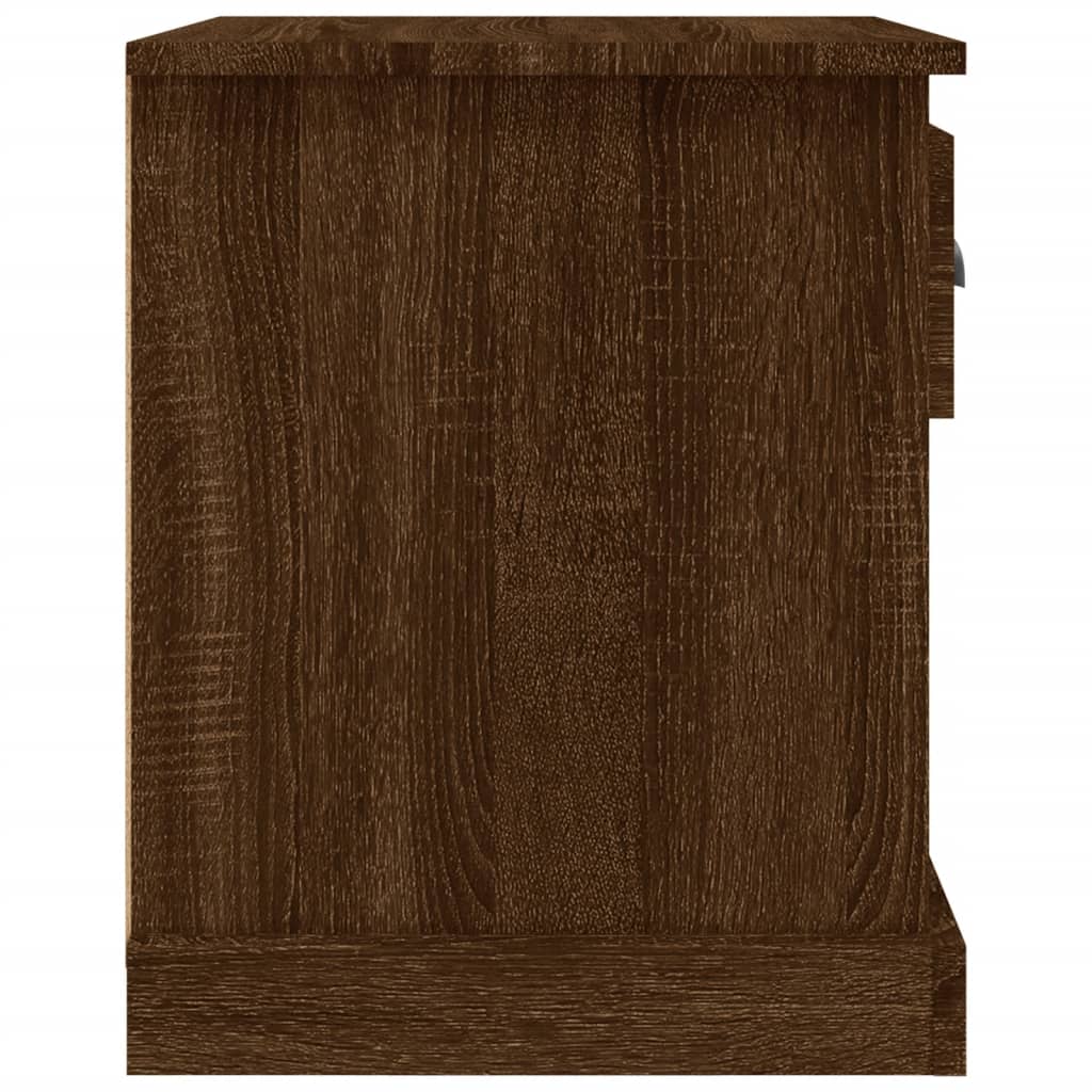 Nachtkastjes 2 st 39x39x47,5 cm bewerkt hout