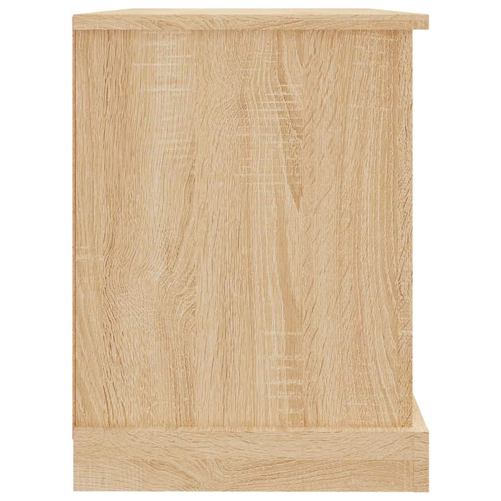 Tv-meubel 73x35,5x47,5 cm bewerkt hout bruin eikenkleur