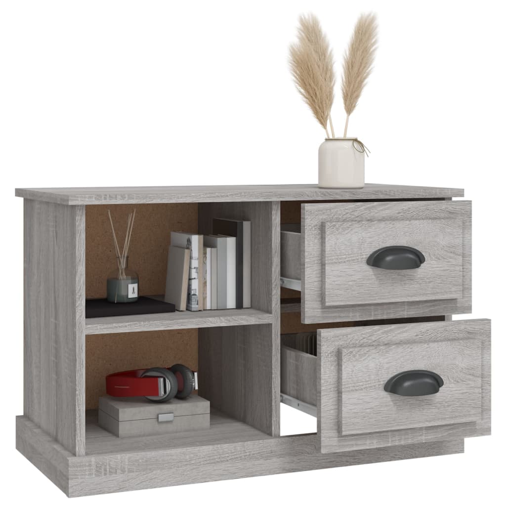 Tv-meubel 73x35,5x47,5 cm bewerkt hout bruin eikenkleur