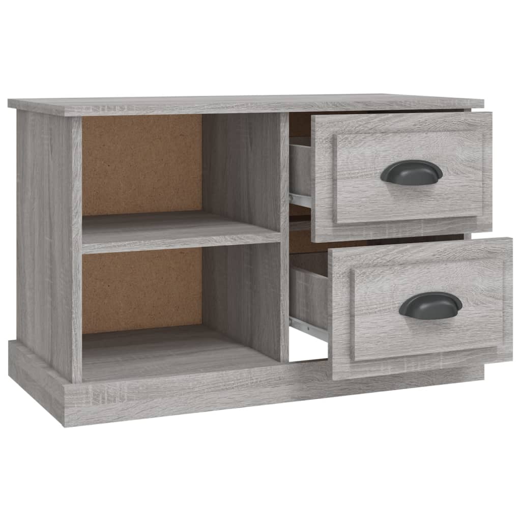 Tv-meubel 73x35,5x47,5 cm bewerkt hout bruin eikenkleur