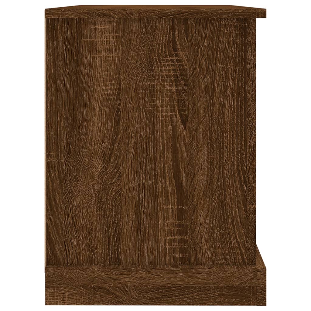 Tv-meubel 73x35,5x47,5 cm bewerkt hout bruin eikenkleur