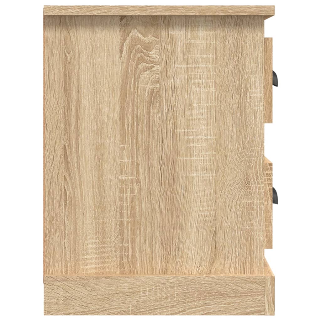 Tv-meubel 73x35,5x47,5 cm bewerkt hout bruin eikenkleur